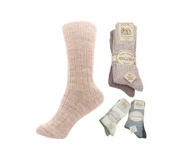 2 par kvalitets angora uldstrømper