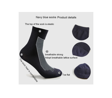 10 Par Åndbare Bambusfiber Sokker til Mænd