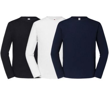 Fruit of the Looms langærmede T-shirt