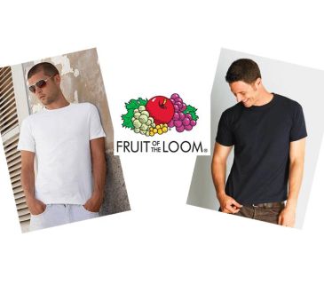 6 stk. T-shirts fra Fruit of the Loom