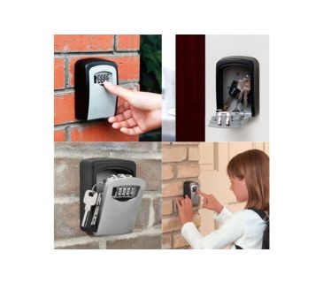Nøgleboks med mulighed for sikkerhedskode inkluderet