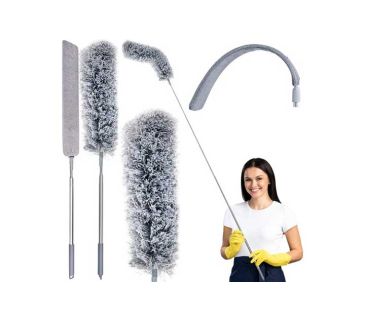 Teleskopisk støvbørste sæt med tilbehør 