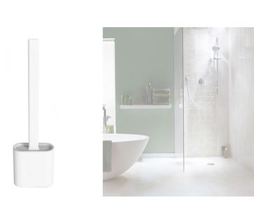 Flad toiletbørste - ny model til væg og gulv